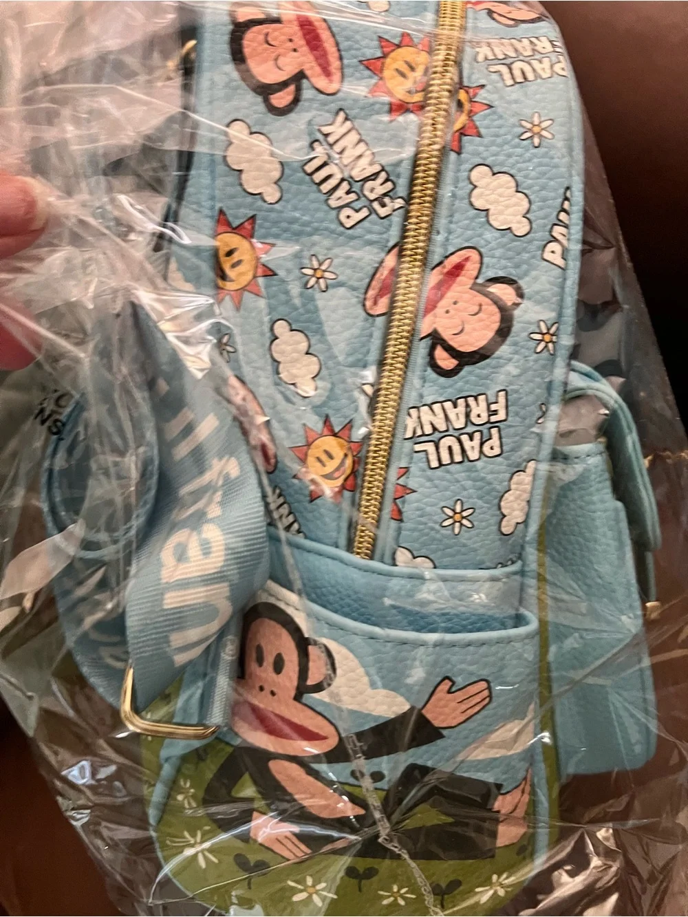 Paul Frank Sky Blue Kids Graphic Mini Backpack